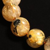 天然石ブレスレット 金針をたっぷり内包した圧倒的存在感 15mm【一点物 GHB180・75g】 浄化発送 京海堂