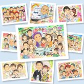 古希のプレゼントに、写真とは違う、ぬくもりのある記念品です。下書き確認ができるので、安心して贈れます。 贈り物 古希祝い 似顔絵 ギフト 名入れ プレゼント 手描き 古希 長寿 傘寿 記念 大人数 祖父母 おじいちゃん おばあちゃん 名入れ 修正無料 下書き確認 一生もの 宝物 親孝行 実績多数 70歳 長寿祝い 一生もの 古希 カラフル 家族 卒寿祝い クリスマス 闘病中の方への励まし