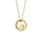 【ラッピング無料】 すみっコぐらし ねこ ひょっこりリングネックレス シルバーネックレス コラボ レディース ネックレス THE KISS 公式ショップ カップル 人気 ジュエリーブランド キャラクターネックレス THEKISS F-SMGN708SVNE アニバーサリー