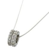 ネックレス レディース K18WG 0.3ct ダイヤモンド エタニティ ペンダント ホワイトゴールド 18金 ダイヤ 華奢 シンプル 普段使い 記念日 誕生日 プレゼント
