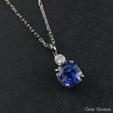  ブルーサファイア 　０．８８ct 　ダイヤモンド　ネックレス 　ペンダント プラチナネックレス Pt900　ネックレス レディース 一粒ネックレス  誕生石 シンプル Drops