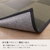 夏ラグ 夏用カーペット ラグ 長方形 国産 日本製 ナチュラルスタイル い草 消臭 抗菌防臭 滑り止め 防炎 市松 約140×200cm