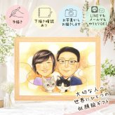 記念日の贈り物に、写真とは違う、ぬくもりのある記念品です。 贈り物 両親 似顔絵 手描き プレゼント ギフト 名入れ 記念日 誕生日 お祝い 結婚記念日 両親 彼氏 彼女 恋人 下書き確認 名入れ 修正無料 一生もの そっくり 宝物 似てる 夫婦 宝物 一生もの 記念日 サプライズ 披露宴 贈答品 初任給 節目 家族 オーダーメイド メモリアルギフト お祝い返し キレイ 喜ばれる 二次会