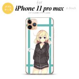 iPhone11ProMax iPhone11pro max スマホケース ソフトケース 女の子 B 水色 メンズ レディース nk-i11pm-tp1330