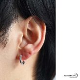 定番 シルバー925 フープピアス シルバーピアス 幅3mm シンプル プレーン 丁度いい太さ ノーマル デイリー セカンドピアス 王道 刻印 片耳1点 メンズ 男性 ユニセックス イヤリング 金属アレルギー対応