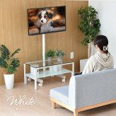 キャスター付きテレビスタンド Alloy ONTV0287 キャスター付テレビスタンド 90度回転 チルト機能 高さ調節3段階 テレビボード シンプルスタイル モダン 13v型～42v型 重量 最大 40kg VESA規格 75×75～200×200mm 新生活