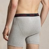ポロラルフローレン：CLASSIC FIT COTTON ボクサーブリーフ 3PK (アンドーバーヘザー/アイススケートコンボ/ポロブラック)[ボクサーパンツ/ 男性下着/ メンズインナー/人気ブランド/おすすめギフト/誕生日プレゼント/メンズファッション]