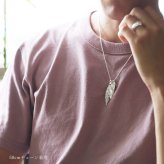 ハワイアンジュエリー スクロール ペアペンダントトップ 2個セット 刻印 無料 誕生石入れ可 三連リーフ 3枚の葉 3WAY シルバー925 ネックレス チェーン別売 ペンダントヘッド カップル 夫婦 プレゼント ハロウィン 【品番：SP2509P】