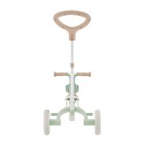 誕生日プレゼント GLOBBER グロッバー ラーニングトライク 3in1 プラスECO 三輪車 手押し棒付き トレーニングバイク キックバイク ペダルなし サドル高さ調整 フリーペダル 工具不要 再生プラスチック SGマーク EN71 体重20kgまで ピスタチオ 男の子 女の子 お祝い ギフト