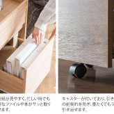 シンプル 木目調 ナチュラル ブラウン サイドテーブル サイドチェスト 引き出し ワゴン キャスター付き 木目柄 袖机 デスクワゴン デスク横 サイド モダン 北欧 A4ファイル 収納 新生活 引出し 新築祝い 引越し祝い
