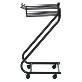 スラックスハンガー10本掛け SLACKS MOVE ホワイト・ブラック 2色展開 ハンガーラック 衣類収納 省スペース 収納ラック おしゃれ シンプル 新生活 家具 インテリア 不二貿易