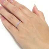 ダイヤモンド リング ハーフエタニティ 0.5ct K18 イエローゴールド 11.5号 0.5カラット 指輪 鑑別カード付 天然ダイヤ エタニティ 重ね付け シンプル 結婚記念日 婚約指輪