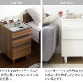 サイドテーブル ソファサイドテーブル ナイトテーブル サイドラックテーブル ガラス天板 小物収納 かわいい おしゃれ 木製 コレクションケース アクセサリー 収納 高級 白 Proprio［プロプリオ］ 新築祝い 引越し祝い