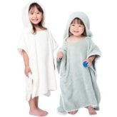 フード付き バスタオル バスローブ【送料無料】ベビーバスタオル キッズ 子供 ベビー 着る毛布 ワンオペ ポンチョ ブランケット プール おくるみ