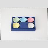 五色花型豆小鉢揃 陶器 瀬戸焼 やきものの里から、暮らしを贈ります。　ギフト 食器 セット テーブルウェア