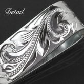 マネークリップ 幅15mm 名入れ 刻印 無料 誕生石入れ可 シルバー925 札ばさみ ハワイアンジュエリー スクロール柄 シンプル スマート会計 札入れ ブランド メンズ レディース 誕生日 プレゼント ハロウィン 【品番：SMCM105】