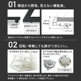 WALLインテリアテレビスタンド M1CASTER 収納付きキャスタースタンド 32～65v対応 壁寄せ 自立型 テレビ台 TVスタンド 背面収納 コード収納 ホワイト 白 ブラック 黒 ウォールナット ブラウン 震度7耐震試験済み 新生活