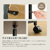 デスク チェア ヴィンテージ キッチンワゴン 折りたたみテーブル 収納ラック 作業台 幅95cm キャスターなし オープンラック 木目調 スチール 省スペース 多機能
