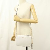 マイケルコース 斜め掛け ショルダーバッグ レディース ブランド MICHAEL KORS JET SET  レザー 32F7GGNM8L ホワイト