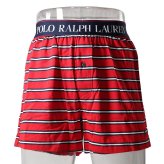 ポロラルフローレン：COTTON MODAL EXPOSED WB ボクサーショーツ（RL2000レッド/マルチストライプ) [ボクサーパンツ/ 男性下着/ メンズインナー/人気ブランド/おすすめギフト/誕生日プレゼント/メンズファッション]