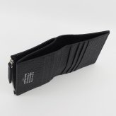 メゾン マルジェラ　Maison Margiela　二つ折り財布　SA1UI0023 P4455 T8103　ブラック　グレインレザー　4ステッチ フリップフラップ ウォレット　コンパクト財布　ミニウォレット