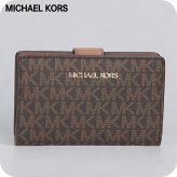 マイケルコース 二つ折り財布 二折財布 コンパクト レディース アウトレットブランド MICHAEL KORS ジェットセット トラベル 35F8GTVF2B-BR