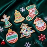 竹製 コースター手づくりキット クリスマス 全14種類 工作キット モザイクタイルでコースター手づくりキット 夏休み 男の子 女の子 小学生 低学年 高学年 子供 幼児 大人向け 子供会 敬老の日