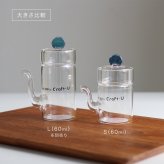 BOSILICA ミニ汁次 S 30ml[醤油さし 液だれしない おしゃれ 醤油差し 食卓 醤油入れ ミルク入れ カフェ ミルクポット ミルクピッチャー 小さい ミニ 型 かわいい ガラス 透明 デザイン クラフトユー] 即納