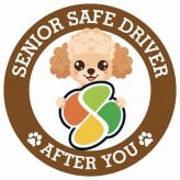 カーサイン 高齢者マーク SENIOR SAFE DRIVER チワプー ステッカー シール 直径13cm 肉球 日本製 車