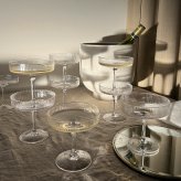 ferm LIVING ファームリビング Ripple リップル シャンパングラス 2脚セット 北欧 グラス セットワイングラス デザートカップ インテリア 雑貨 キッチン おしゃれ スタッキング ペア 高級 デザートグラス
