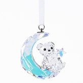 スワロフスキー SWAROVSKI オーナメント Krisベア Moon 三日月と星 月 ムーン スター クリア 5732106 インテリア オブジェ 置物 母の日 即日発送【スペシャルラッピング660円(別売り)】 成人祝い