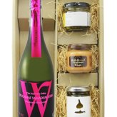 ★ 送料無料 ★ Ｗ ( ダブリュー ) 山田錦 純米  720ml ＋ おつまみ 3種セット【 9445 】【 日本酒・おつまみセット 】【 要冷蔵 】【 ハロウィン 贈り物 ギフト プレゼント 誕生日 結婚のお祝い 】
