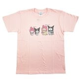 サンリオ マイメロディ＆クロミ × なんでもいきもの Tシャツ(M) ライトピンク アパレル Sanrio 送料込み