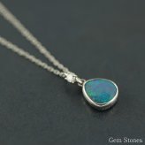 上質 ブラックオパール ネックレス 0.988ct ダイヤモンド プラチナ Pt900 ペンダント シンプル エレガント 上品 レディース 宝石 ダイヤ 一粒 一石 ジュエリー 10月 誕生石 プレゼント
