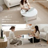 テーブル 折れ脚 可愛い おしゃれ くすみカラー 折りたたみ 円形 コンパクト モノトーン 滑り止め付き 大人女子 ワンルーム 子供部屋 韓国インテリア