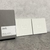 soil DRYING BOARD 2枚入り ワイングラス コップ 水切り 珪藻土 自然素材 高い吸水性 キッチン用品 おしゃれ 日本製