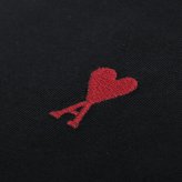 アミパリス AMI PARIS Ami de Coeur パーマネントコレクション Tシャツ BFUTS035-001-XS ユニセックス ブラック Tシャツ