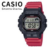 箱なし カシオ 腕時計 メンズ レディース デジタル ブラック レッド スポーツ ランニング 軽量 10気圧防水 10年電池 ラップタイム 誕生日 プレゼント ギフト CASIO 成人 卒業 入学