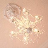 照明 ライト シャンデリア 6灯 LED電球付き アンティーク 茶 ブラウン おしゃれ 6畳 ダイニング リビング シーリング 姫系 オールドブリテン 6灯お手軽シャンデリア ロココ調 ヨーロピアン