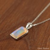 オパール ネックレス 1.376ct ダイヤモンド プラチナ Pt900 ペンダント シンプル エレガント 上品 レディース 宝石 ダイヤ 一粒 一石 ジュエリー 10月 誕生石 プレゼント