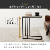コンクリート調 サイドテーブル コの字 幅45 ソファテーブル コンパクト スリム ナイトテーブル サイド スチール脚 コンクリート柄 セラミック柄 グレー モノトーン おしゃれ \12 305%off 配布 ミニテーブル ベッドサイドテーブル 新築祝い 引越し祝い