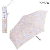 wpc. フラワーアンドステム mini 花柄 フラワー 総柄 ミニ 折り畳み傘 晴雨兼用 定形外 送料無料 日傘 雨傘 傘 UVカット AL02-045-002 撥水 軽量 wpc