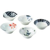 古染絵変り なぶり小付揃 [26-7565-012] ２０６０２ プレミアムギフト 贈り物 お祝い 磁器（波佐見焼） 日本製 内祝い 出産内祝い 結婚内祝い 快気祝い 新築祝い お返し 贈り物 プレゼント ギフト