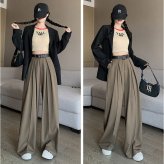 タックパンツ レディース 通販 ワイドパンツ フレアパンツ ロング丈 ボトムス 長ズボン オシャレ かわいい おしゃれ スラックス きれいめ ゆったり ハイウエスト 通勤 通学 シンプル 無地 ドレープ オフィス 春 夏 秋 冬 レディースファッション