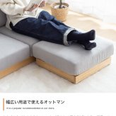 ソファ 座椅子 2人掛け オットマン 合計2点セット 幅108cm幅 グレー ブラウン 二人掛け 2人用 ー 二人用 ヘッドレスト ロー フロア 幅108cm 奥行70cm 最大高さ78cm 座面高25cm