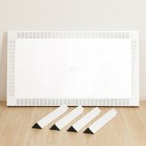 ステラ テーブル 80×140 ブラック(11238) ブラック・ホワイト 2色展開 ガーデンテーブル 屋外 庭 ベランダ テラス アウトドア おしゃれ シンプル 新生活 家具 インテリア 不二貿易