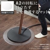 WALL A2対応キャスターモデル用床保護マット サークルタイプ(Sサイズ) テレビ台 テレビスタンド 部品 パーツ フローリング 床保護パネル 床 シート 傷防止 キズ防止 汚れ防止 保護 WALLオプション SEVENSTAND セブンスタンド 家具 新生活