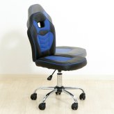 レーシングチェア キッズ用 レッド レッド・ブルー 2色展開 オフィスチェア デスクチェア パソコンチェア 在宅ワーク おしゃれ シンプル 新生活 家具 インテリア 不二貿易