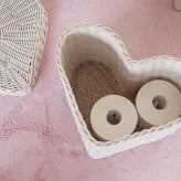 ハート フルーツバスケット 収納かご 籠 収納バスケット 籐 ラタン おしゃれ ピクニック おむつ ピクニックバスケット 収納ボックス 雑貨 カゴバスケット かご バスケット かご収納 編み バック 北欧