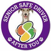 カーサイン 高齢者マーク SENIOR SAFE DRIVER ディアハウンド マグネット 強力 直径13cm 肉球 日本製 車 ステッカー